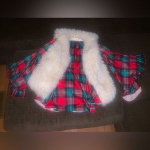 Christmas long sleeve and vest